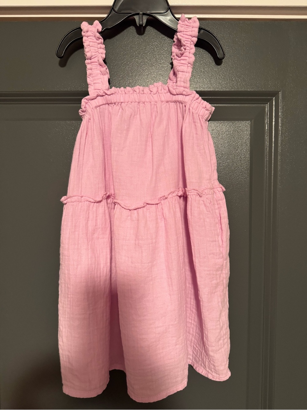 Cat & Jack Pink Ruffled Strap Summer Dress